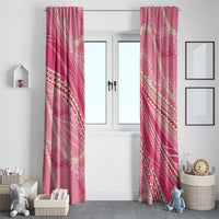Polynesian Puakeniken Pikake Twisted Lei Window Curtain Rose Pink LT7 - Polynesian Pride