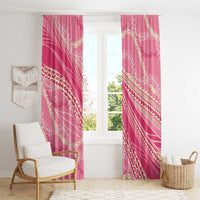 Polynesian Puakeniken Pikake Twisted Lei Window Curtain Rose Pink LT7 - Polynesian Pride