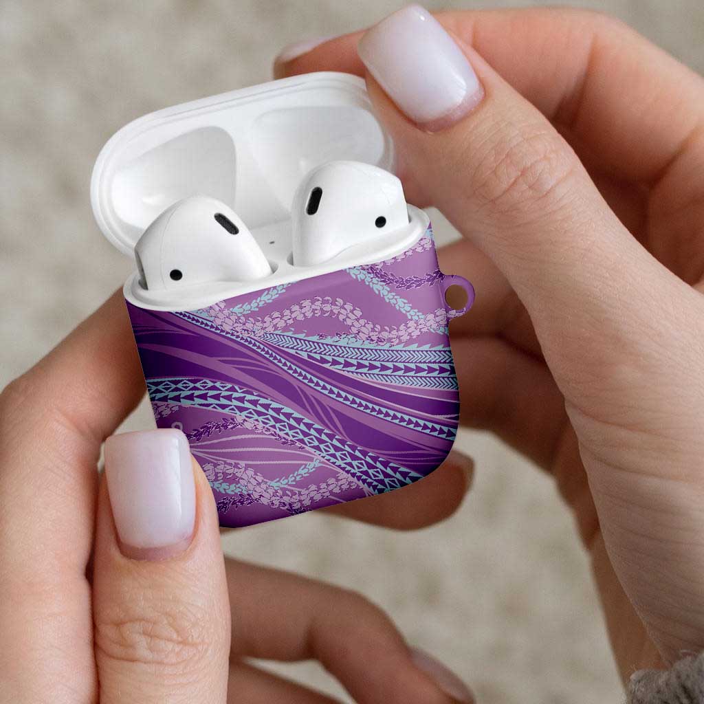 Polynesian Puakeniken Pikake Twisted Lei AirPods Case Amethys LT7 - Polynesian Pride