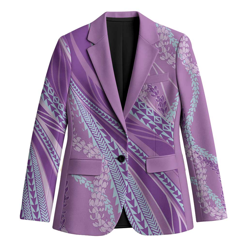 Polynesian Puakeniken Pikake Twisted Lei Blazer Amethys LT7 Unisex Amethys - Polynesian Pride