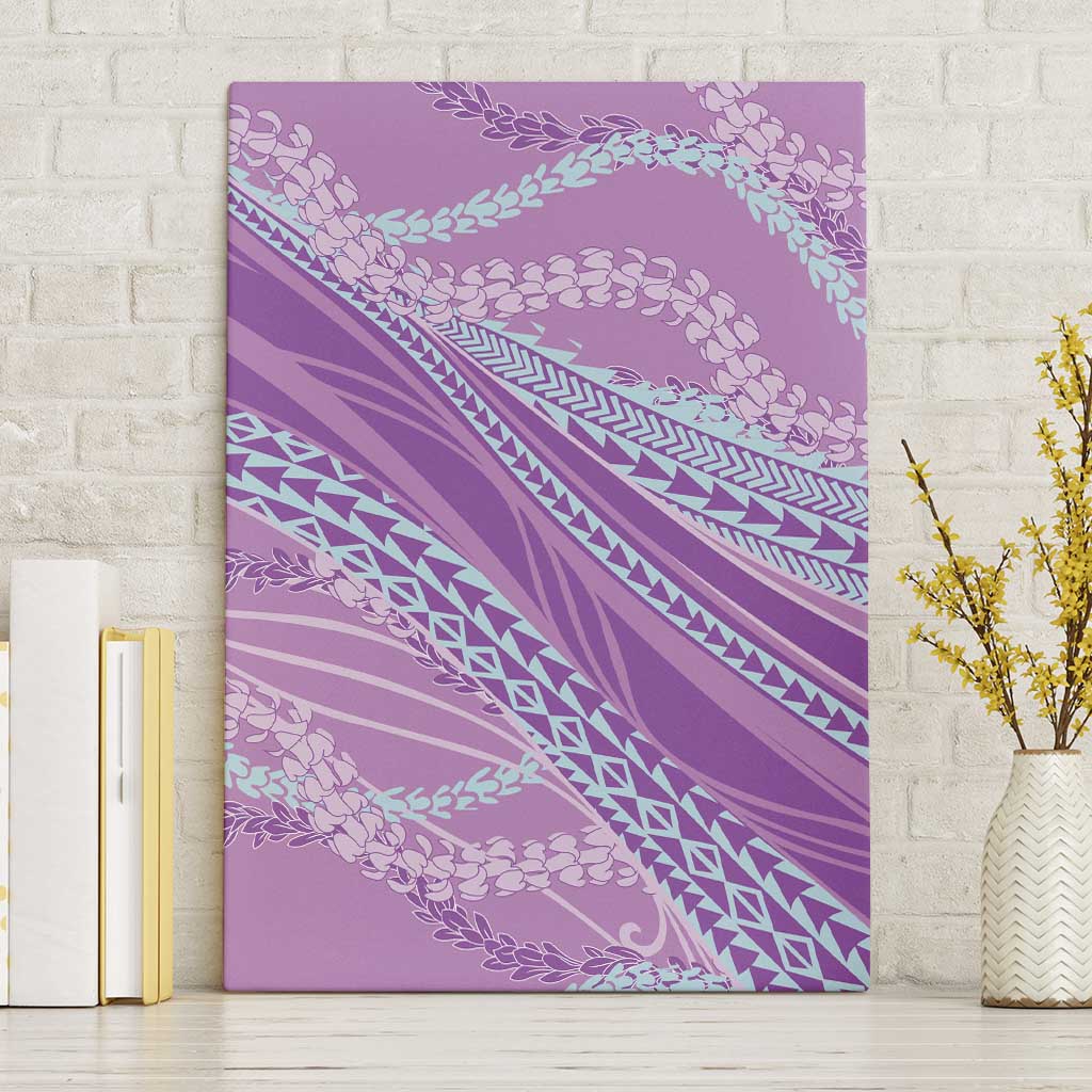 Polynesian Puakeniken Pikake Twisted Lei Canvas Wall Art Amethys LT7 Without Frame Amethys - Polynesian Pride