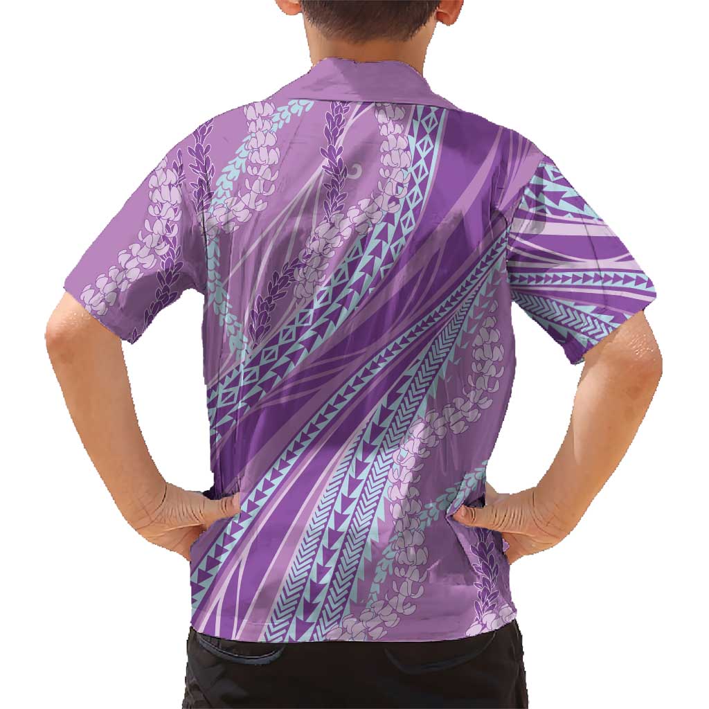 Polynesian Puakeniken Pikake Twisted Lei Hawaiian Shirt Amethys LT7 - Polynesian Pride