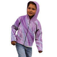 Polynesian Puakeniken Pikake Twisted Lei Kid Hoodie Amethys LT7 - Polynesian Pride