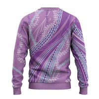 Polynesian Puakeniken Pikake Twisted Lei Ugly Christmas Sweater Amethys LT7 - Polynesian Pride