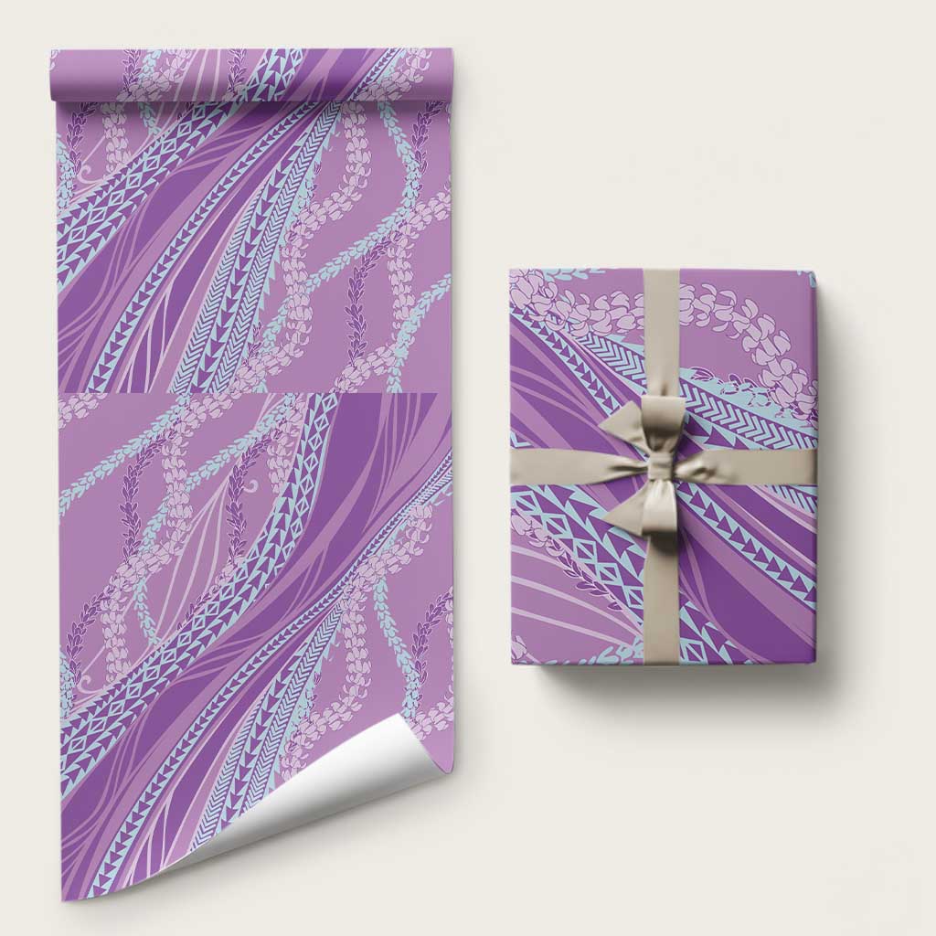 Polynesian Puakeniken Pikake Twisted Lei Wrapping Paper Amethys LT7 58" × 23" Amethys - Polynesian Pride