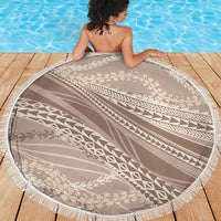 Polynesian Puakeniken Pikake Twisted Lei Beach Blanket Beige LT7 - Polynesian Pride