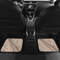 Polynesian Puakeniken Pikake Twisted Lei Car Mats Beige LT7 Set 2pcs - Back Beige - Polynesian Pride