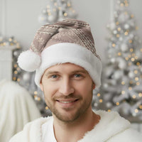 Polynesian Puakeniken Pikake Twisted Lei Christmas Santa Hat Beige LT7 - Polynesian Pride