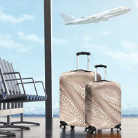 Polynesian Puakeniken Pikake Twisted Lei Luggage Cover Beige LT7 - Polynesian Pride