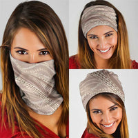 Polynesian Puakeniken Pikake Twisted Lei Neck Gaiter Beige LT7 - Polynesian Pride