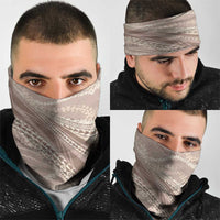 Polynesian Puakeniken Pikake Twisted Lei Neck Gaiter Beige LT7 - Polynesian Pride