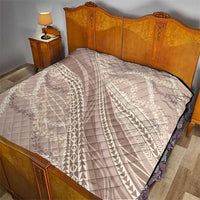 Polynesian Puakeniken Pikake Twisted Lei Quilt Beige LT7 - Polynesian Pride