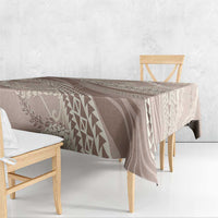 Polynesian Puakeniken Pikake Twisted Lei Tablecloth Beige LT7 - Polynesian Pride