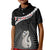 Personalised New Zealand Maori Kid Polo Shirt Manaia Mix Koru LT7 Kid Black - Polynesian Pride