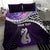Personalised New Zealand Maori Bedding Set Manaia Paua Shell Purple LT7 - Polynesian Pride
