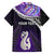 Personalised New Zealand Maori Family Matching Long Sleeve Bodycon Dress and Hawaiian Shirt Manaia Paua Shell Purple LT7 - Polynesian Pride