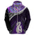 Personalised New Zealand Maori Hoodie Manaia Paua Shell Purple LT7 - Polynesian Pride