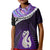 Personalised New Zealand Maori Kid Polo Shirt Manaia Paua Shell Purple LT7 Kid Purple - Polynesian Pride