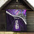 Personalised New Zealand Maori Quilt Manaia Paua Shell Purple LT7 - Polynesian Pride