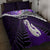 Personalised New Zealand Maori Quilt Bed Set Manaia Paua Shell Purple LT7 - Polynesian Pride