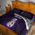 Personalised New Zealand Maori Quilt Bed Set Manaia Paua Shell Purple LT7 - Polynesian Pride