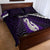 Personalised New Zealand Maori Quilt Bed Set Manaia Paua Shell Purple LT7 - Polynesian Pride