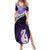 Personalised New Zealand Maori Summer Maxi Dress Manaia Paua Shell Purple LT7 Women Purple - Polynesian Pride