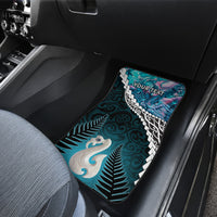 Personalised New Zealand Maori Car Mats Manaia Paua Shell Turquoise LT7 - Polynesian Pride
