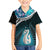 Personalised New Zealand Maori Kid Hawaiian Shirt Manaia Paua Shell Turquoise LT7 Kid Turquoise - Polynesian Pride