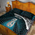 Personalised New Zealand Maori Quilt Bed Set Manaia Paua Shell Turquoise LT7 - Polynesian Pride