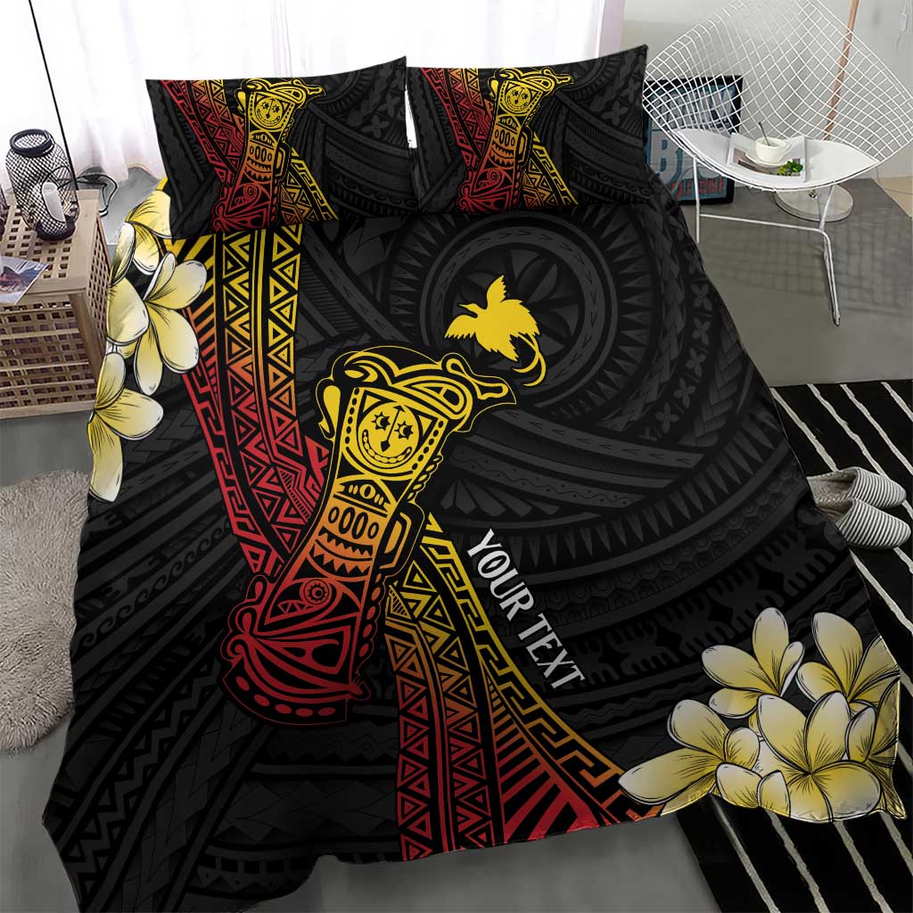 Personalized Papua New Guinea Bedding Set Kundu Drum Carving Motifs LT7 - Polynesian Pride
