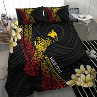 Personalized Papua New Guinea Bedding Set Kundu Drum Carving Motifs LT7 - Polynesian Pride