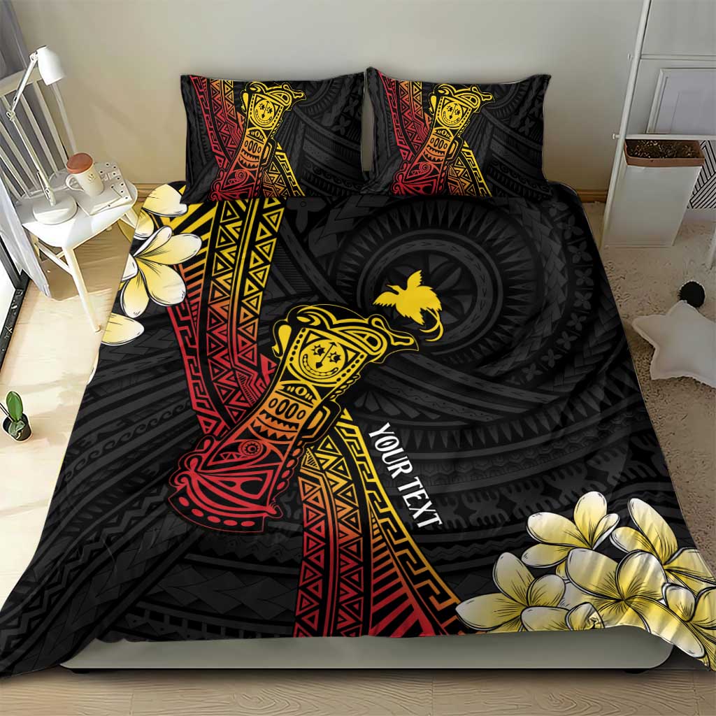 Personalized Papua New Guinea Bedding Set Kundu Drum Carving Motifs LT7 - Polynesian Pride
