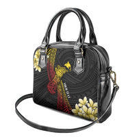 Personalized Papua New Guinea Shoulder Handbag Kundu Drum Carving Motifs LT7 - Polynesian Pride