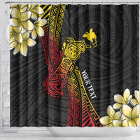 Personalized Papua New Guinea Shower Curtain Kundu Drum Carving Motifs LT7 - Polynesian Pride