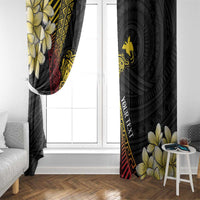 Personalized Papua New Guinea Window Curtain Kundu Drum Carving Motifs LT7 - Polynesian Pride