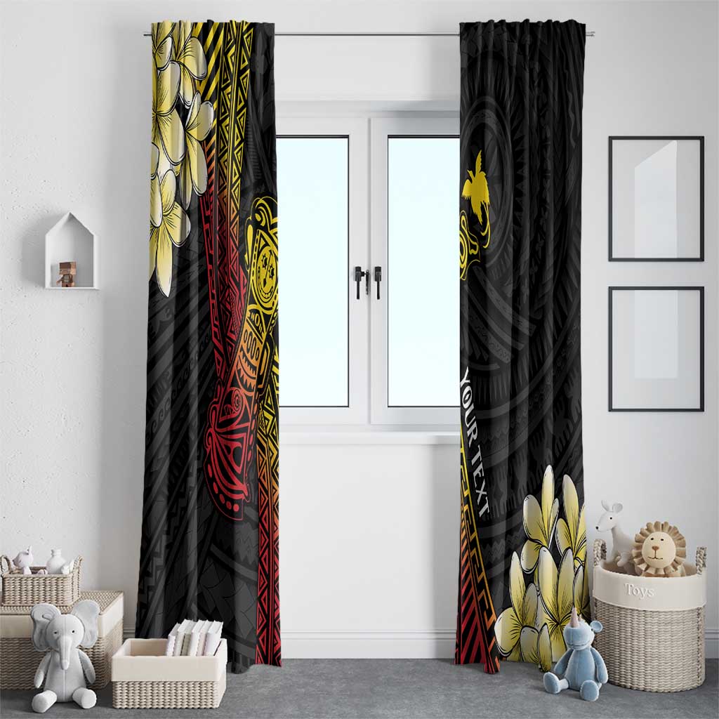 Personalized Papua New Guinea Window Curtain Kundu Drum Carving Motifs LT7 - Polynesian Pride