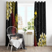 Personalized Papua New Guinea Window Curtain Kundu Drum Carving Motifs LT7 - Polynesian Pride