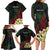 Personalized Papua New Guinea Family Matching Long Sleeve Bodycon Dress and Hawaiian Shirt Kundu Drum Motifs - Sepik Colors