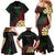 Personalized Papua New Guinea Family Matching Mermaid Dress and Hawaiian Shirt Kundu Drum Motifs - Sepik Colors