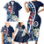 Bula Fiji Tagimaucia Mix Plumeria Masi Tapa Family Matching Short Sleeve Bodycon Dress and Hawaiian Shirt Blue LT7 - Polynesian Pride