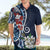 Bula Fiji Tagimaucia Mix Plumeria Masi Tapa Hawaiian Shirt Blue LT7 - Polynesian Pride