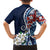 Bula Fiji Tagimaucia Mix Plumeria Masi Tapa Hawaiian Shirt Blue LT7 - Polynesian Pride