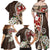 Bula Fiji Tagimaucia Mix Plumeria Masi Tapa Family Matching Off Shoulder Maxi Dress and Hawaiian Shirt Brown LT7 - Polynesian Pride