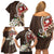 Bula Fiji Tagimaucia Mix Plumeria Masi Tapa Family Matching Off Shoulder Short Dress and Hawaiian Shirt Brown LT7 - Polynesian Pride