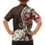 Bula Fiji Tagimaucia Mix Plumeria Masi Tapa Family Matching Puletasi and Hawaiian Shirt Brown LT7 - Polynesian Pride