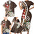 Bula Fiji Tagimaucia Mix Plumeria Masi Tapa Family Matching Short Sleeve Bodycon Dress and Hawaiian Shirt Brown LT7 - Polynesian Pride