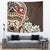 Bula Fiji Tagimaucia Mix Plumeria Masi Tapa Tapestry Brown