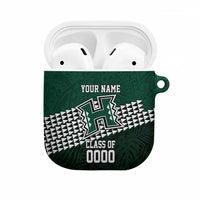 Hawaii Rainbow Warriors Alumni Custom AirPods Case Kanaka Arrows Tropical Vibes LT7 Green - Polynesian Pride