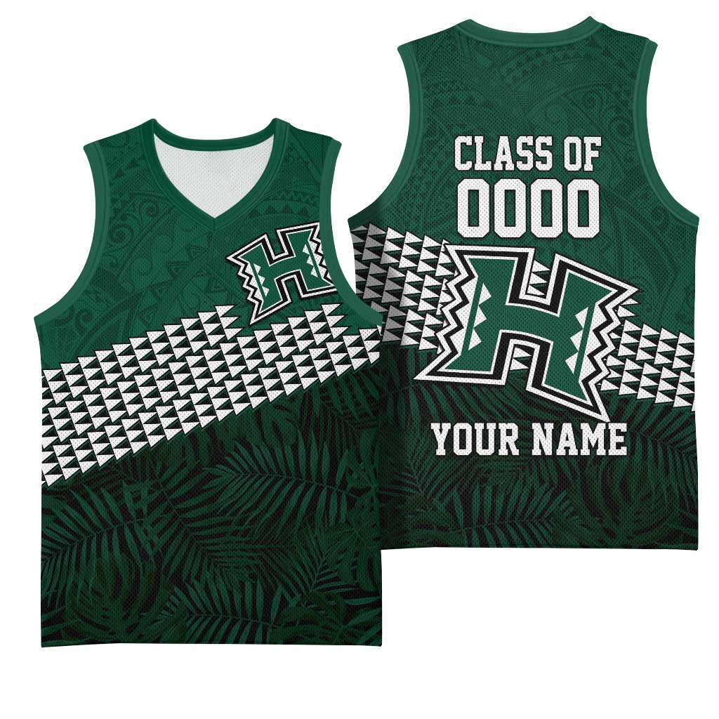 Hawaii Rainbow Warriors Alumni Custom Basketball Jersey Kanaka Arrows Tropical Vibes LT7 - Polynesian Pride